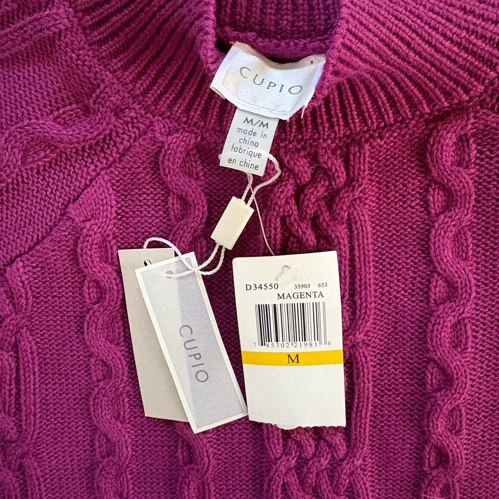 Cupio Rich Purple Cowl Neck Sweater - Picture 3 of 4